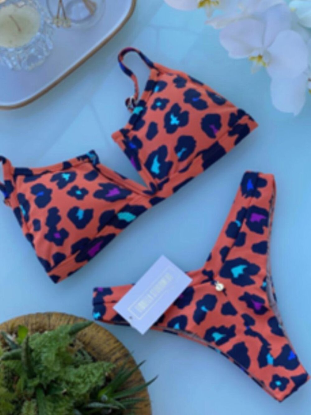 Women's V-Wire Bikini Set | Brazilian Cut Bottom